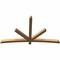 Ekena Millwork Alberta Smooth Timber Gable Bracket, Western Red Cedar, 84"W x 49"H x 3 1/2"D x 3 1/2"F, 14/12 Pitch GBW084X49X0404ALB00SWR - alternate 2